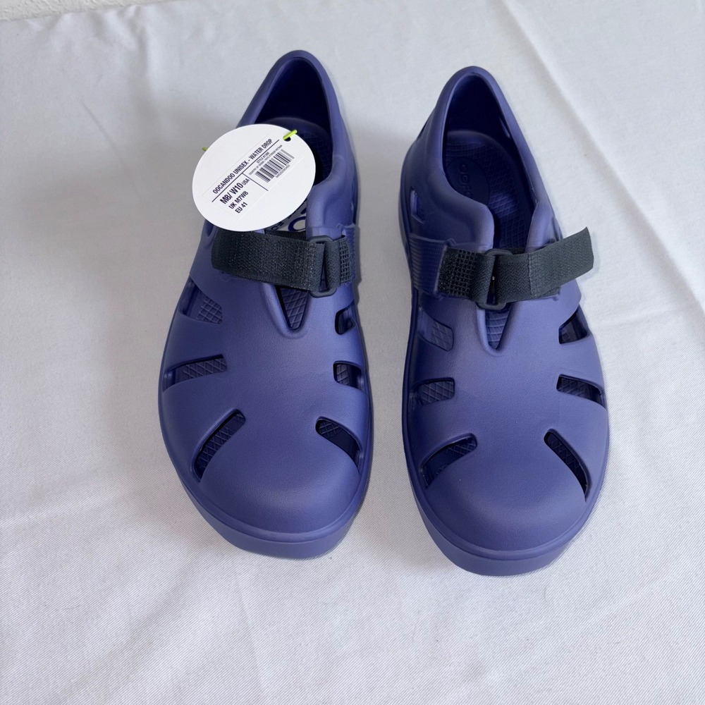 OOFOS OOCANDOO Sandals 10 Water Drop New Purple Recovery Comfort Strap Shoes - Picture 7 of 9